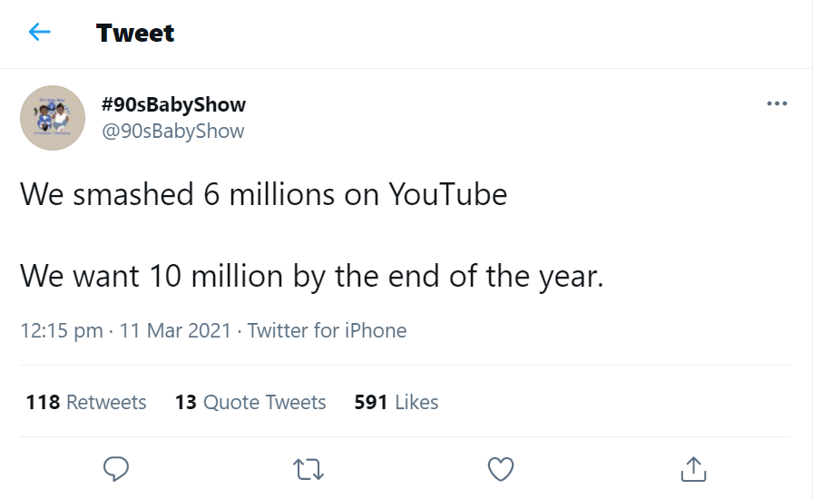 90s baby show podcast 6 million youtube views