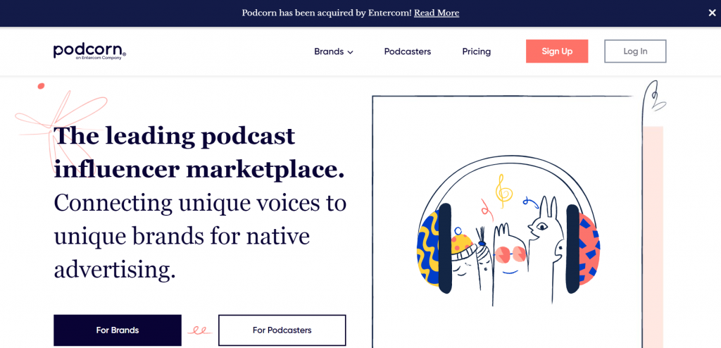 podcast marketplace podcorn