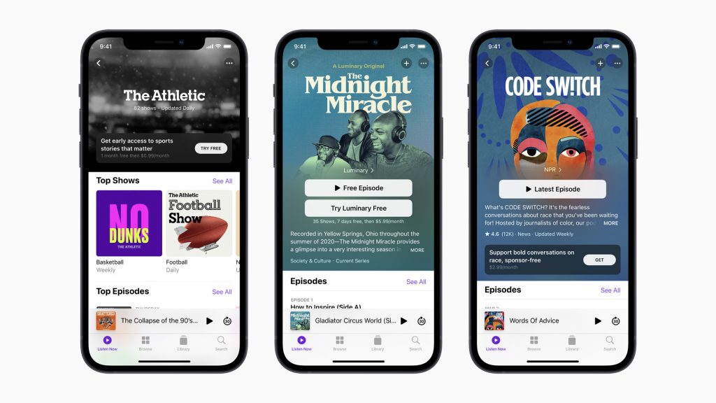 apple podcasts subscription